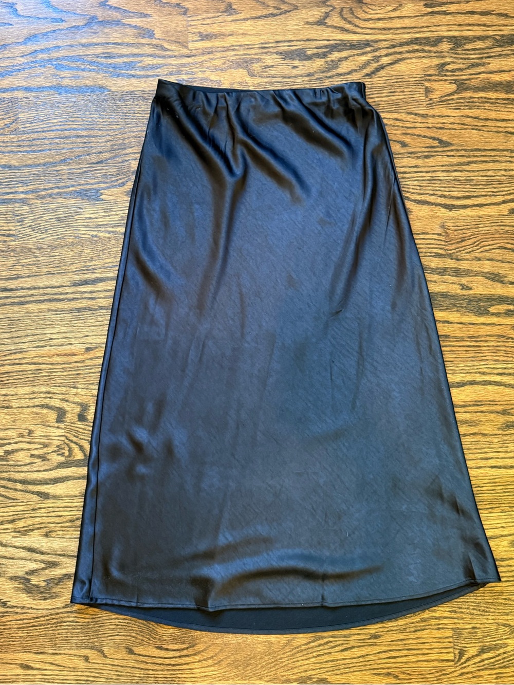 Mango Black Midi Slip Skirt